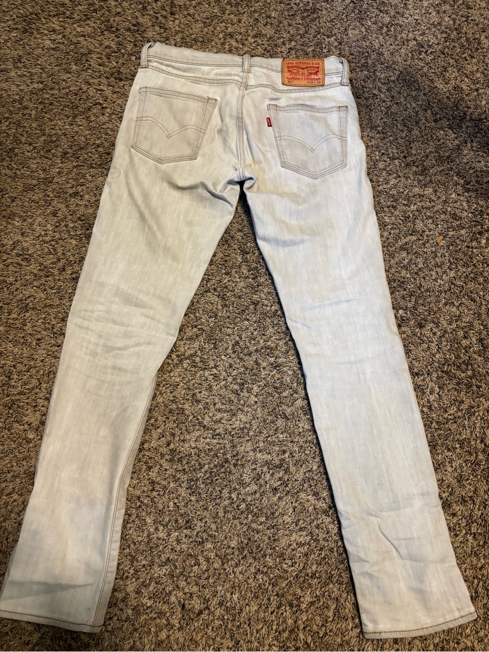 Levi's Men's Pale Blue Skinny Jeans - Light Denim